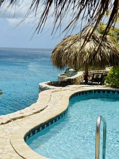 Cliffside pool at Lagun Blou