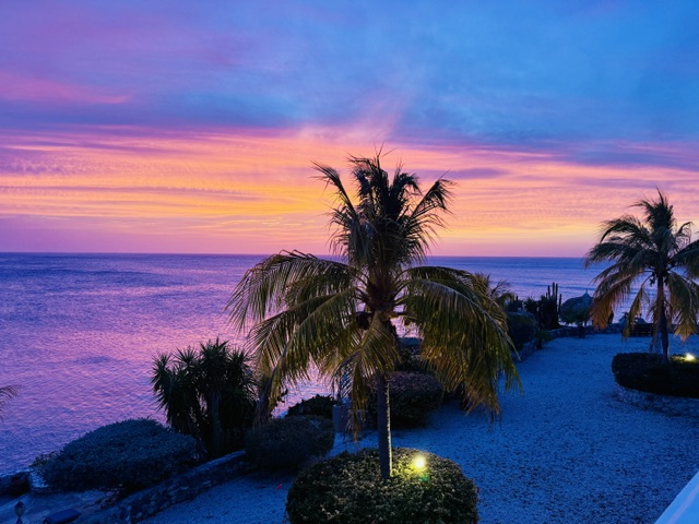 Sunset at Lagun Blou